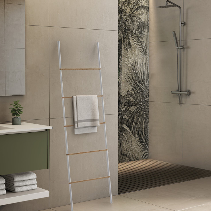 Hefe Kenta håndklædetørrer, hvid