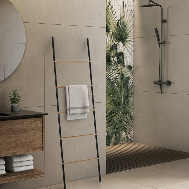 Hefe Kenta håndklædetørrer, sort