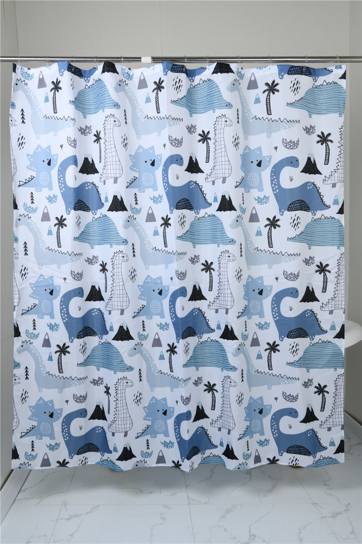 Hefe Dino badeforhæng, 180x200 cm