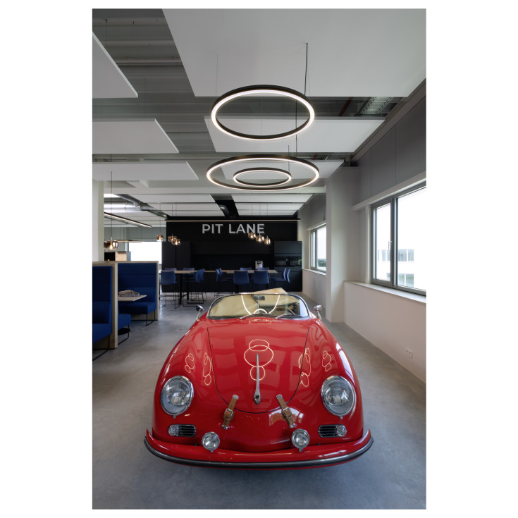 SLV One pendel, Ø80 cm, sort