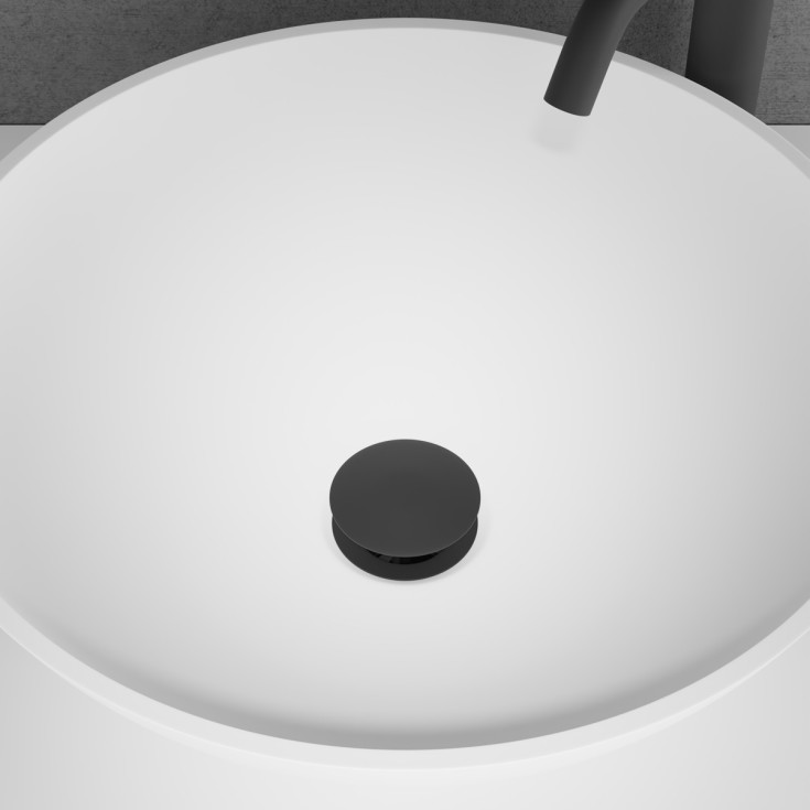 Scandtap Duo bundventil, push-open, mat sort