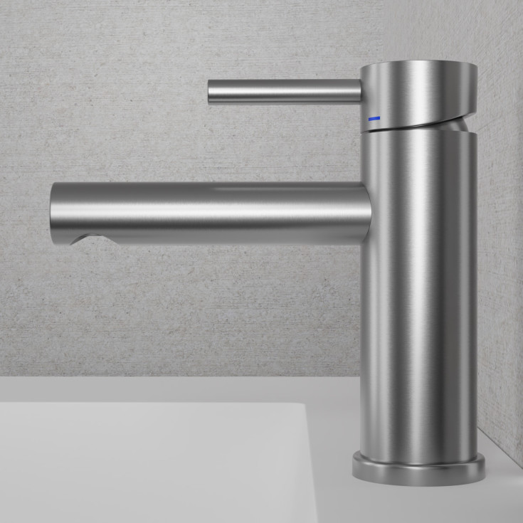 Scandtap Steel Clear servantbatteri, børstet stål