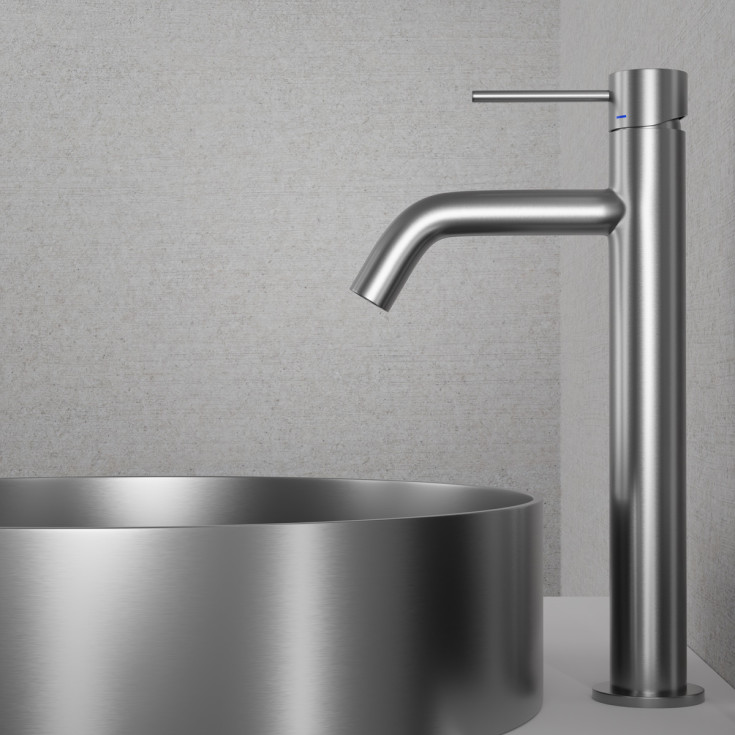 Scandtap Steel Voyage servantbatteri, uten bunnventil, høy modell, original