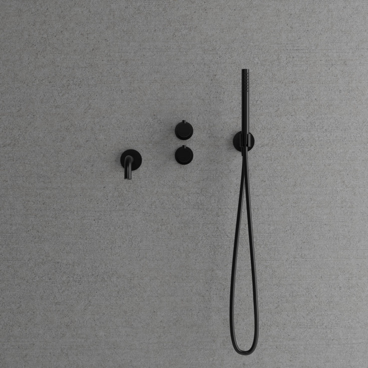 Scandtap Steel Harmonized 4 badekarbatteri, tutlengde 182 mm, shadow