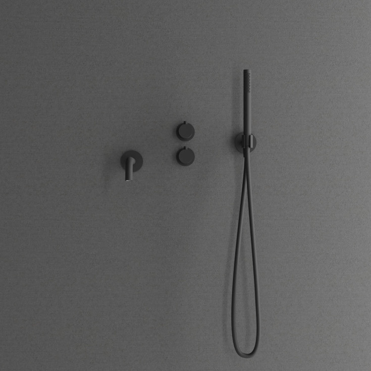 Scandtap Steel Harmonized 4 badekarbatteri, tutlengde 182 mm, coal