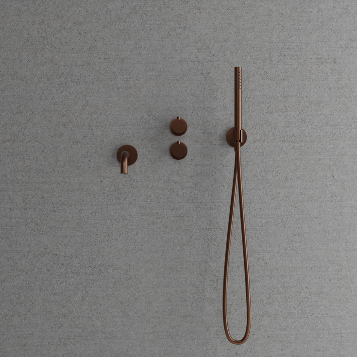 Scandtap Steel Harmonized 4 badekarbatteri, tutlengde 182 mm, amber