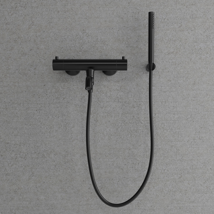 Scandtap Steel Pleasure 4 badekarbatteri, med hånddusjsett, shadow