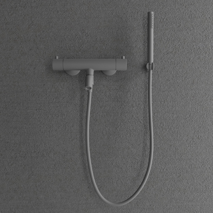 Scandtap Steel Pleasure 4 badekarbatteri, med hånddusjsett, scrap