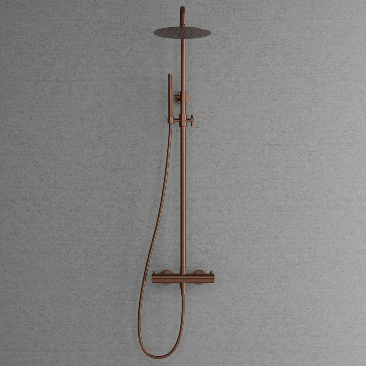 Scandtap Steel Pleasure 2 takdusjsett, Ø250 mm, amber