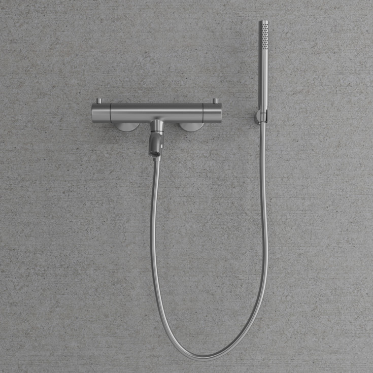 Scandtap Steel Pleasure 4 badekarbatteri, med hånddusjsett, original