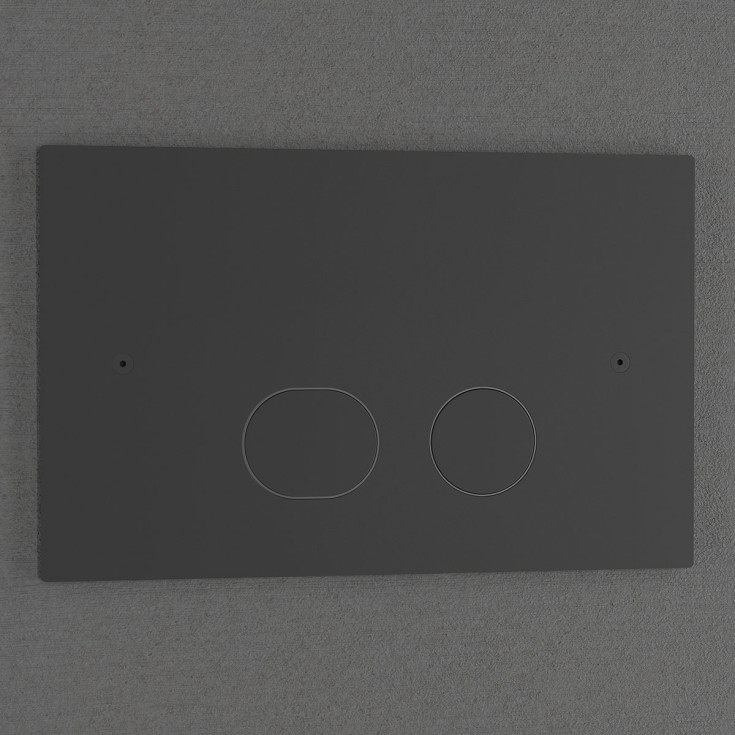 Scandtap Steel Style betjeningsplate, hel- og halvspyling, coal