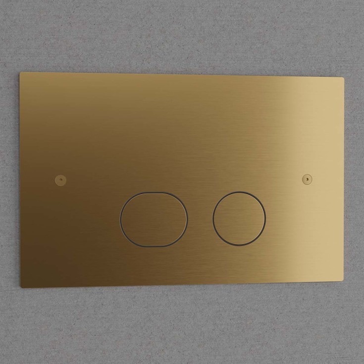 Scandtap Steel Style betjeningsplate, hel- og halvspyling, sand