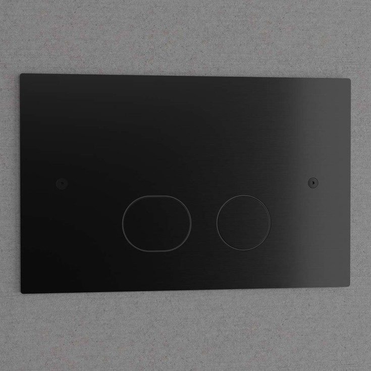 Scandtap Steel Style betjeningsplate, hel- og halvspyling, shadow