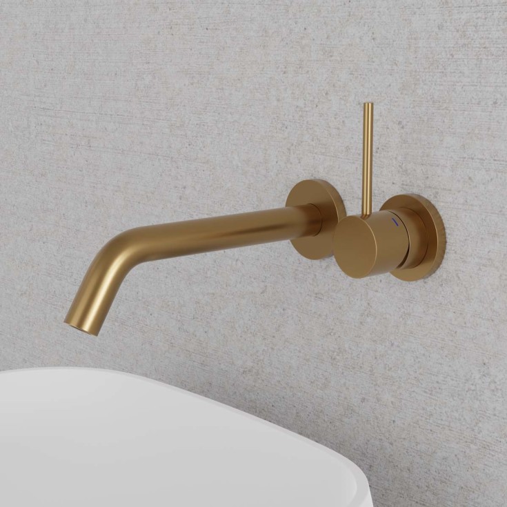 Scandtap Steel Harmonized 1 servantbatteri, tutlengde 182 mm, sand