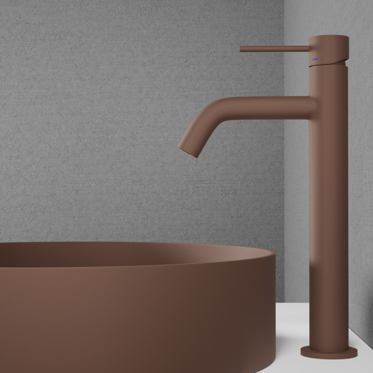 Scandtap Voyage High tvättställsblandare, matt brun