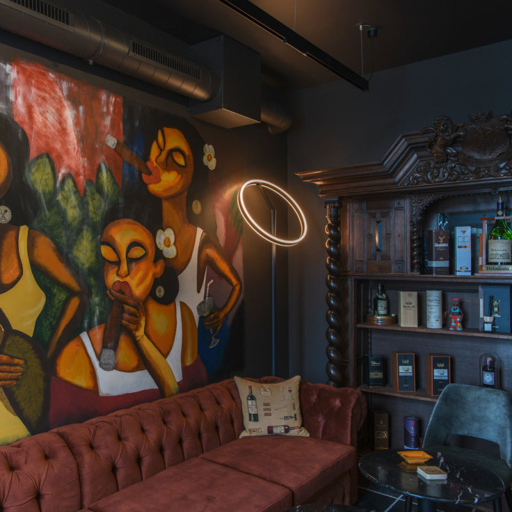 SLV One Straight golvlampa, svart