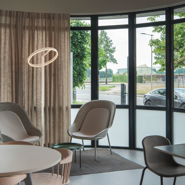 SLV One Straight golvlampa, vit