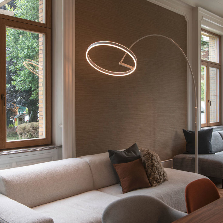 SLV One Bow gulvlampe, hvid