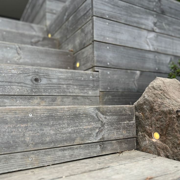 Light By Juhl Cosmos nedgravningsspot, messing, 10-pak