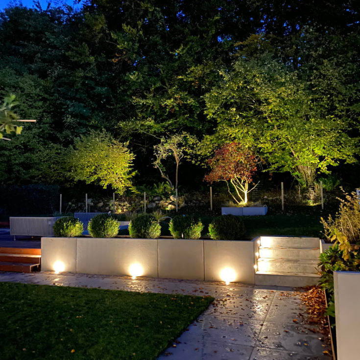 Light By Juhl Cosmos underjordisk spot, Zigbee, rustfritt stål, 10-pk