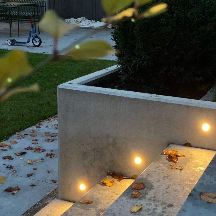 Light By Juhl Cosmos nedgravningsspot, Zigbee, messing, 10-pak