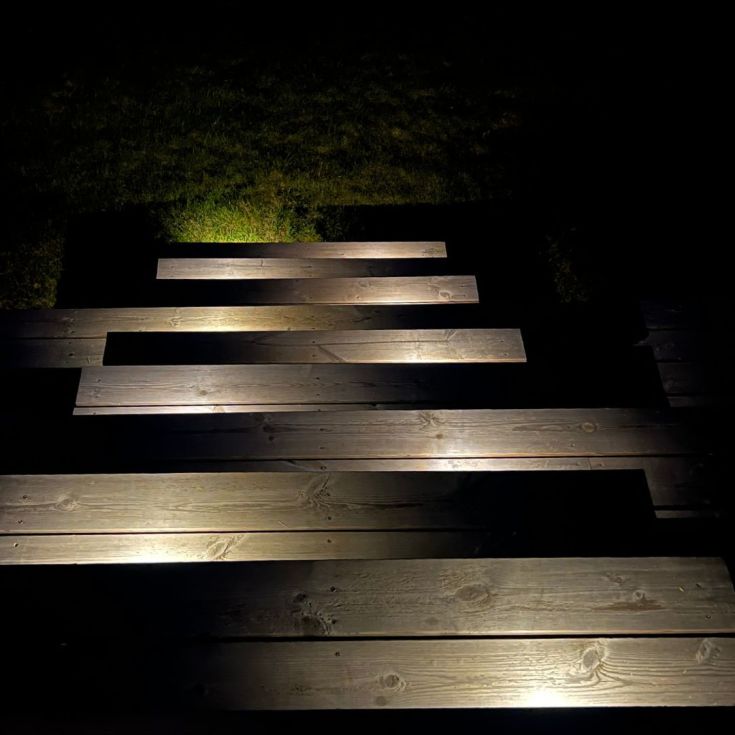 Light By Juhl Saga innfelte trappespotter, sølv, 10-pk