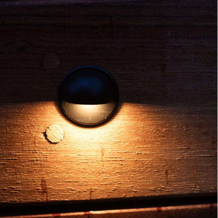 Light By Juhl Saga innfelt trappespotlight, svart