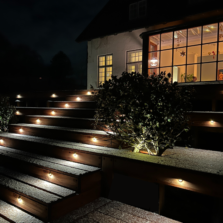 Light By Juhl Saga trappespot til indbygning, sort, 10-pak