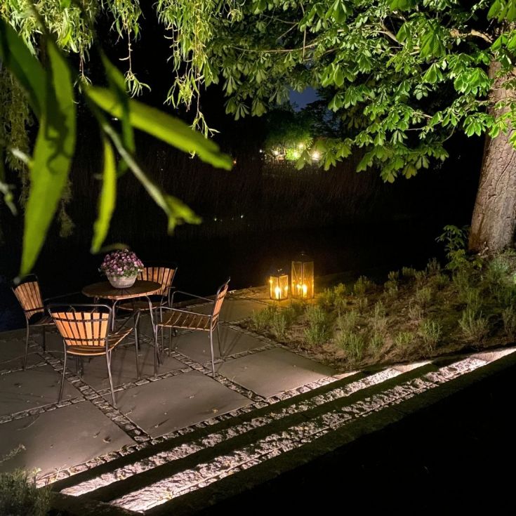 Light By Juhl skosten med Cosmos black spotlights, 9x9x9 cm, earl blue