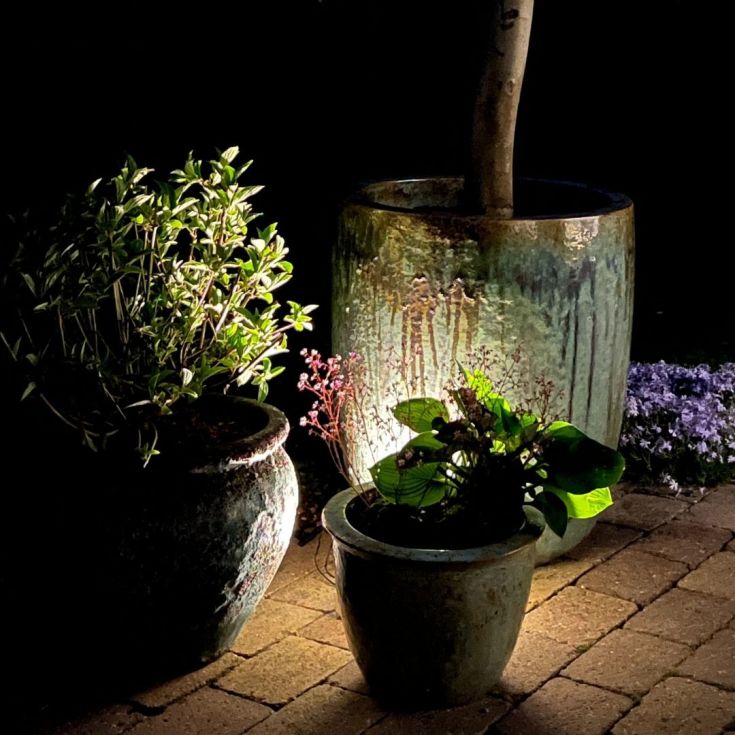 Light By Juhl megastone i tre med Cosmos black spotlights, 14x21x5,5 cm, antrasitt