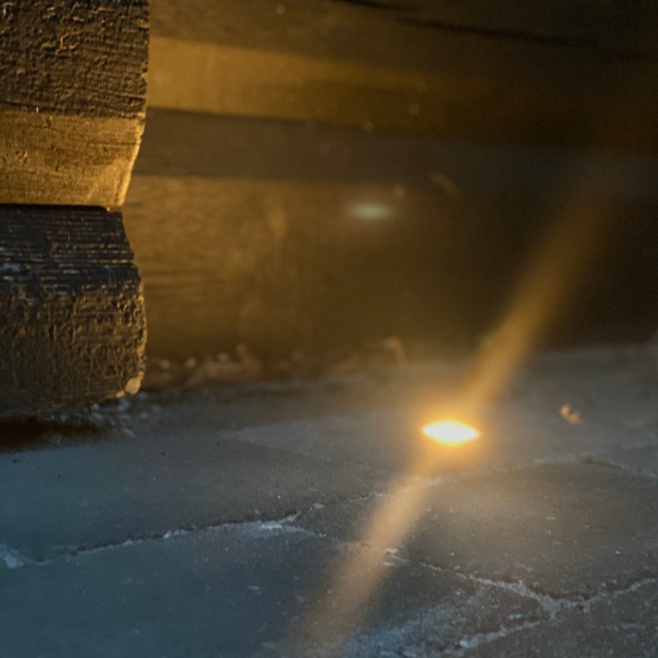 Light By Juhl holmegaard stein med Cosmos spotlights i messing, 14x21x5,5 cm, antrasitt