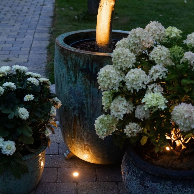 Light By Juhl holmegaardsten kantblok med Cosmos sort spot, 14x21x14 cm, grå