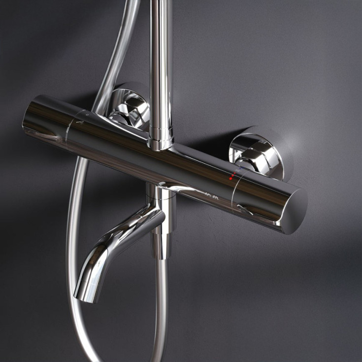 AM.PM Spike karamatur med brusesæt, krom