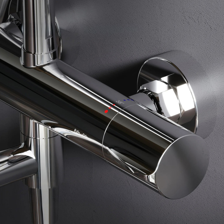 AM.PM Spike karamatur med brusesæt, krom