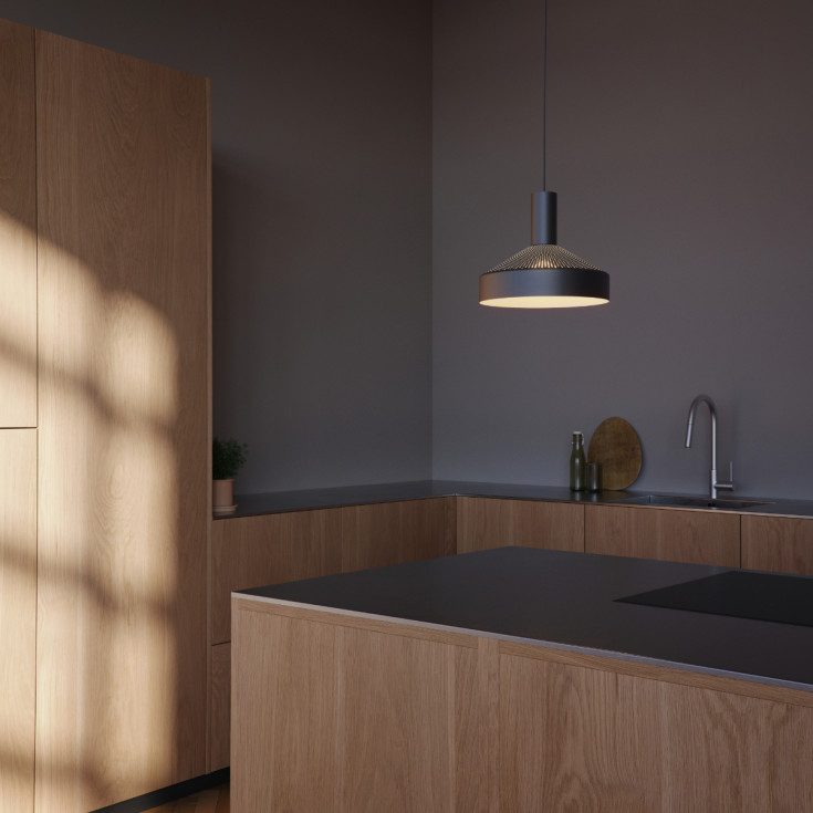 Sackit Dawn pendel, Ø25 cm, sort