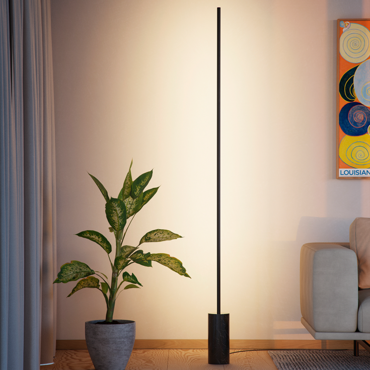 Sackit Expo 185 golvlampa, svart