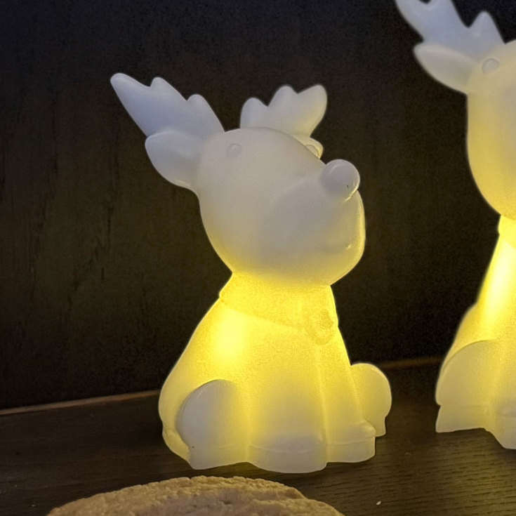 Sirius Naja reinsdyr med lys, 14 cm