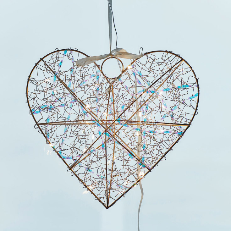 Sirius metallhjerte med lys