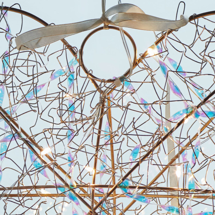 Sirius metallhjerte med lys