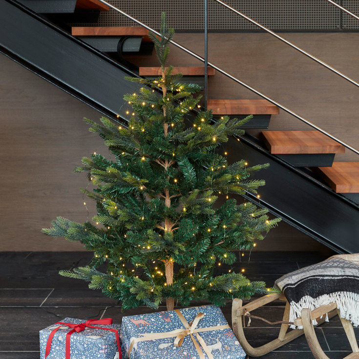 Sirius Axel kunstig juletre med lys, 120 cm