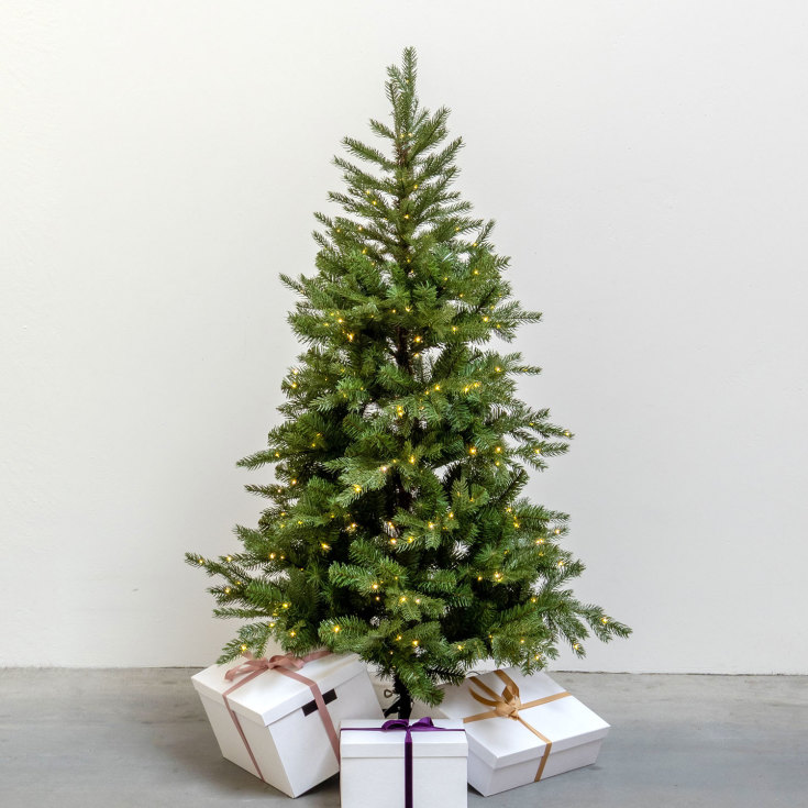 Sirius Eric kunstig juletre med lys, 150 cm