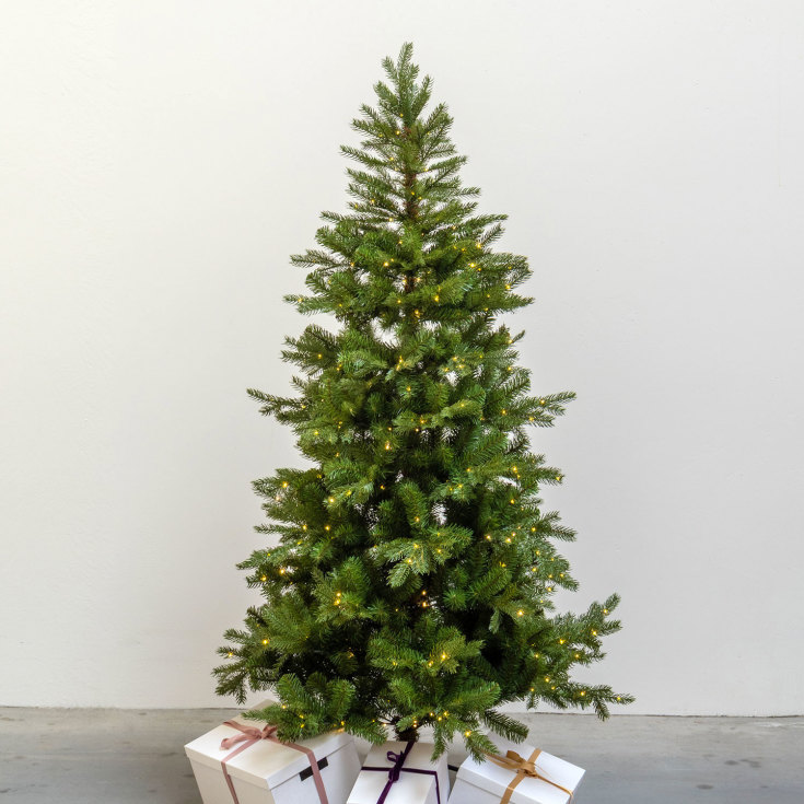 Sirius Eric kunstig juletre med lys, 180 cm