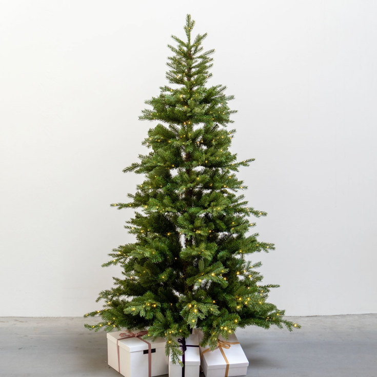 Sirius Eric kunstig juletre med lys, 210 cm