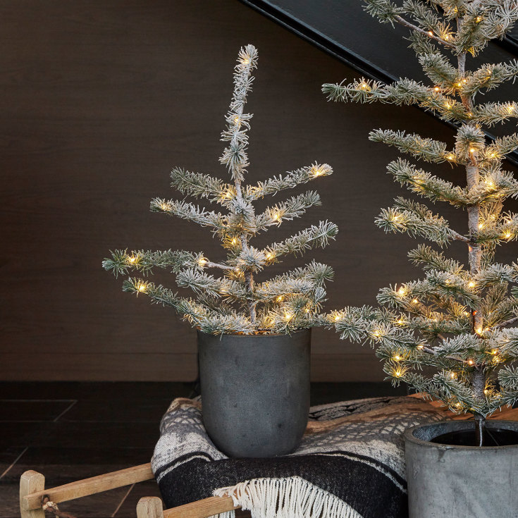 Sirius Alfred kunstig juletre med lys, 60 cm