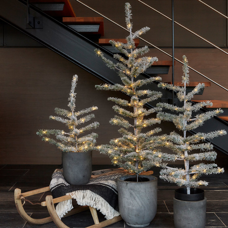 Sirius Alfred kunstig juletre med lys, 90 cm