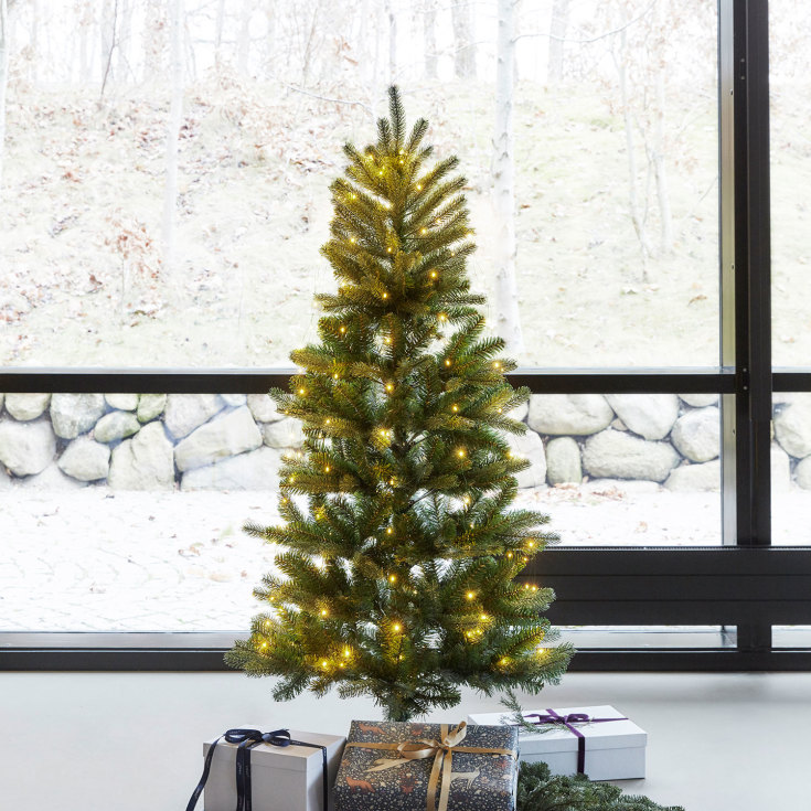 Sirius Elton kunstig juletre med lys, 150 cm