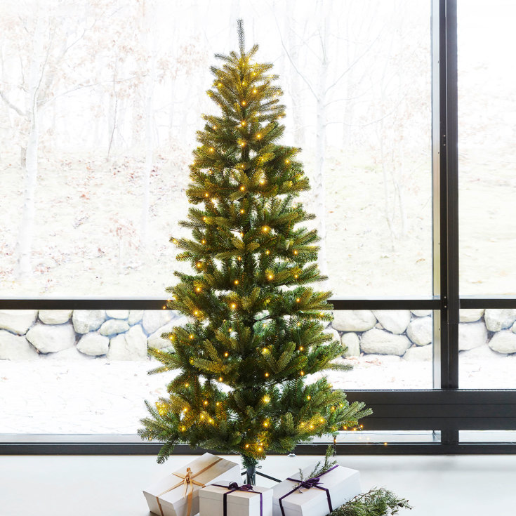 Sirius Elton kunstig juletre med lys, 210 cm