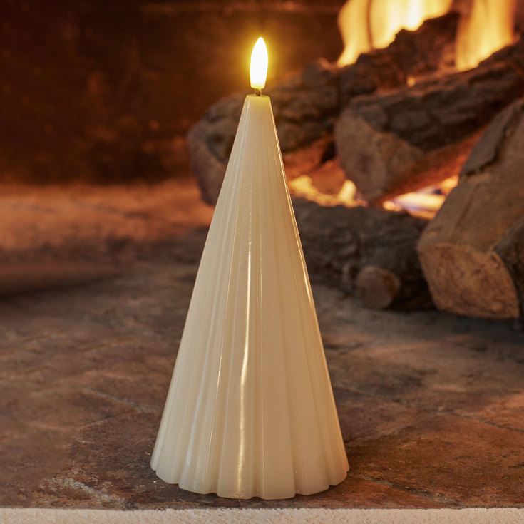 Sirius Laura LED blokklys, batteri, hvit, H17 cm