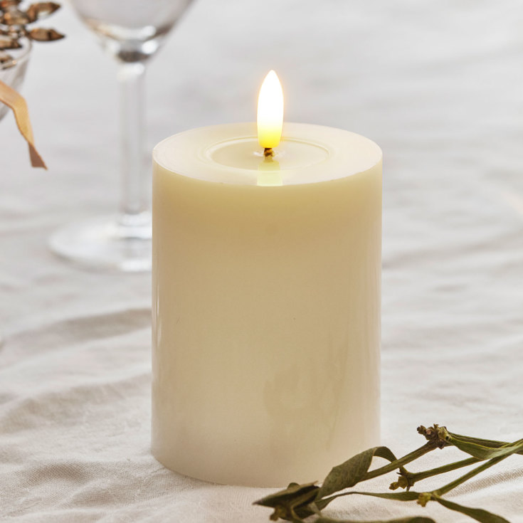 Sirius Sille LED blokklys, batteri, off-white, H10 cm