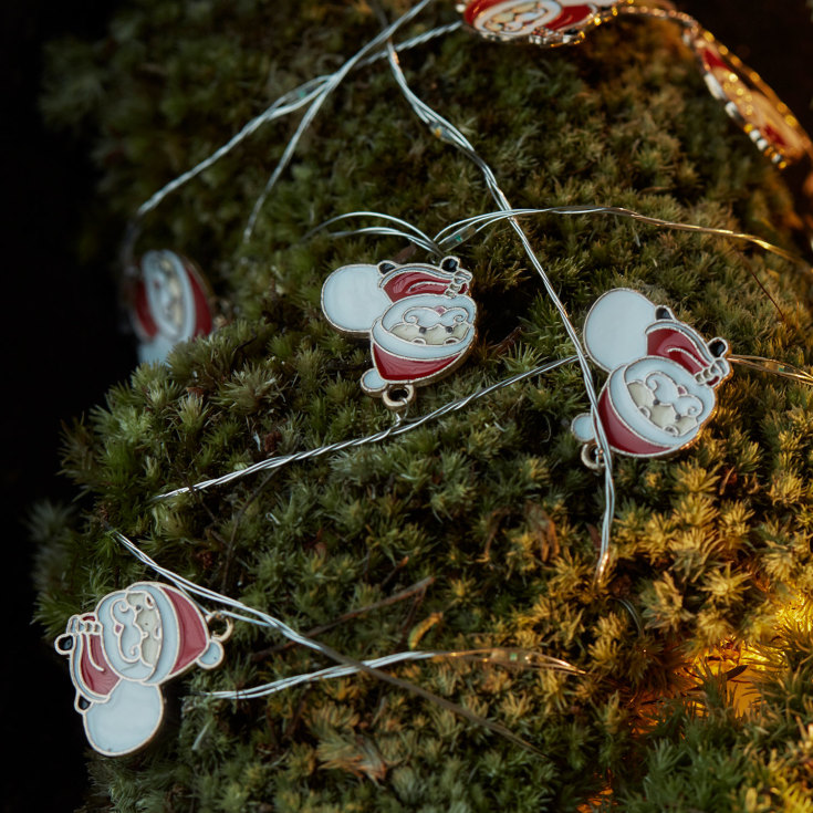 Sirius Nille lyskæde med julemand